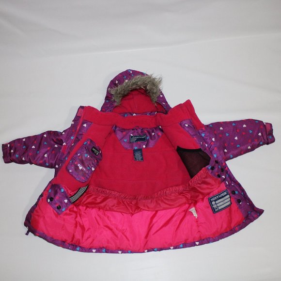 NorthPeak Girl Winter Jacket-  Size 5 (Purple) - Picture 3 of 8